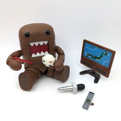 Rare Kaiyodo Revoltech Yamaguchi No.141 Domo-kun Figure 3.93 in Boxed Excellent