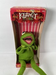 Vtg 1977 Kermit the Frog Fisher Price #850 Jim Henson Muppets Plush W/ Box