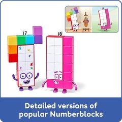 hand2mind Numberblocks Friends Seventeen and Eighteen Figure Pack, Number and Co