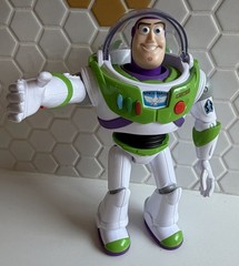 Toy Story Talking Buzz Light-year Figure With Karate Chop Motion and Sounds 12”