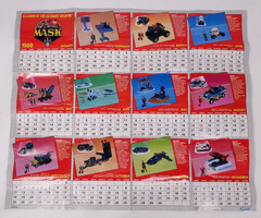Vintage MASK 1987-1988 Calendar Poster Toy Promo Catalog Kenner Advertising