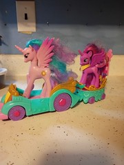 MLP friendship is magic queen and daughter with carrier