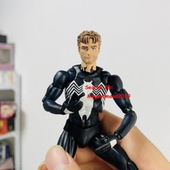 In Stock! MAF147 COMIC Spider-Man Black Venom Suit Action Figure CT Ver New 6in