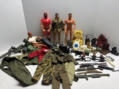 G.I. Joe 12” Lot Working Navajo Code Talker Vintage Japan Tags Life Vest