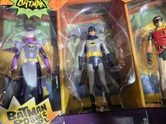 Mattel 1966 Classic TV Series Batman Robin Batgirl 3 Pack Figures
