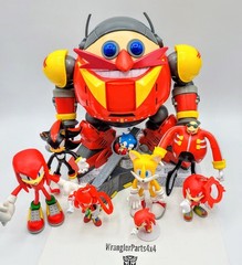 Jakks Pacific 30th Giant Eggman Robot Battle Set Complete 4″ Knuckles Shadow Lot