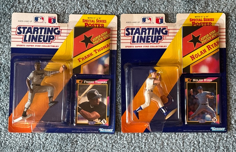 Lot of 2 – 1992 MLB Starting Lineups – Frank Thomas, Nolan Ryan (NN)