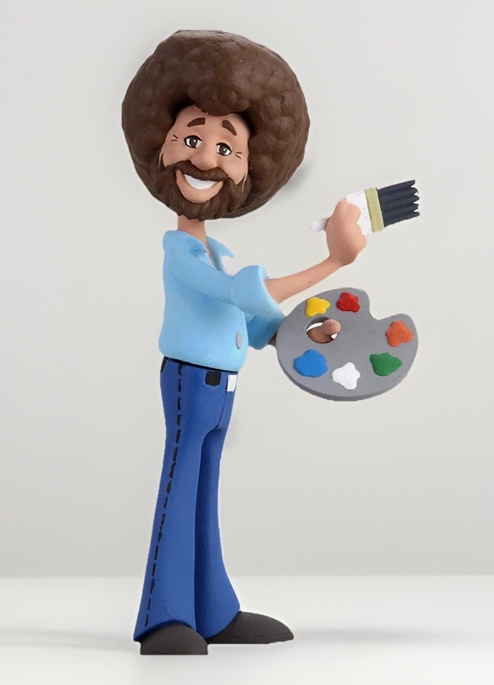 Bob Ross 6″ Action Figure The Joy of Painting NECA Toony Classics Palette