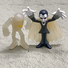 4PCS Scooby Doo Monster Glow in Dark Mummy Zombie Crepper Dracula 2.5” Figures