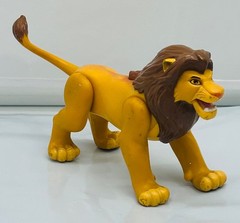 The Lion King Fighting Action Adult SIMBA Vintage 1994 Disney Toy Figure Battle
