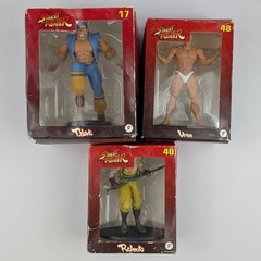 Street Fighter Fanhome Figures Lot Of 3 T. Hawk #17 Urien #48 Rolento #40 Capcom