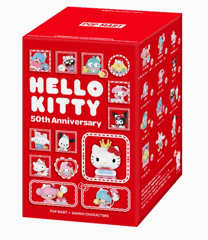 💡Pop Mart x Sanrio Characters Hello Kitty 50th Anniversary One Random Blind Box