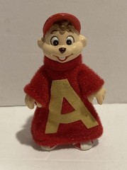 Vintage 1984 Alvin and the Chipmunks Action Figure Lot READ Alvin Theodore Simon