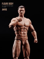 USA ANT 1/12 Male Action Figure Body Model 6in Flexible Muscular Strong Soldier