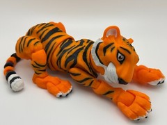 3d printed Tiger Bengal Tiger White Tiger flexible fidget toys WITH BONUS