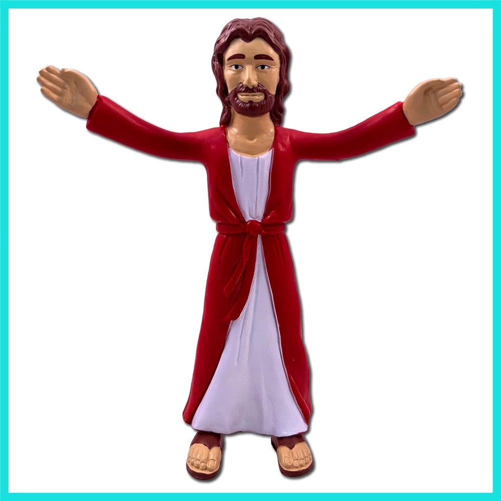 6.5″ Jesus of Nazareth Poseable Figure, Bendable Toy, Religious Gift, Great B…