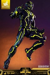 Hot Toys Neon Tech Iron Man 2.0 Black & Yellow Figure MMS523-D29