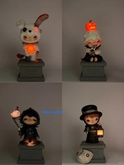 Hirono Monsters Carnival Series Figures Halloween Gift Confirmed Blind Box