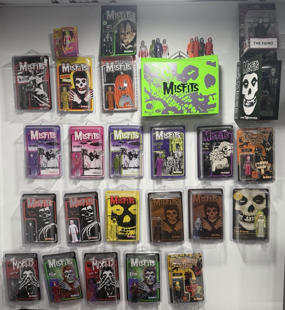 Super7 Misfits ReAction Figure Collection Lot Jerry Only Fiend Halloween Kids