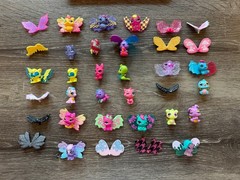 Hatchimals CollEGGtibles 48 Pc Figure Lot w Wings Accessories & Storage Case