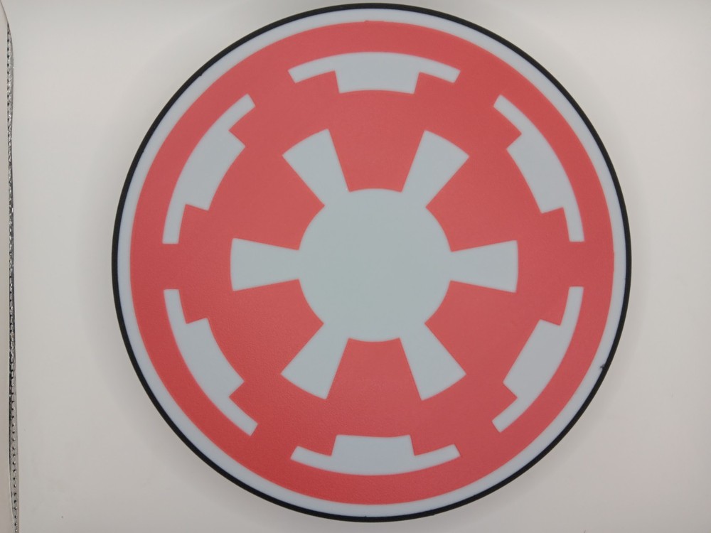 Retro imperial badge logo lightbox sign star wars empire light box display sign