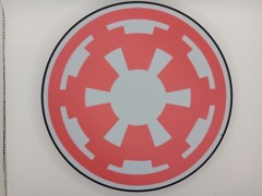 Retro imperial badge logo lightbox sign star wars empire light box display sign