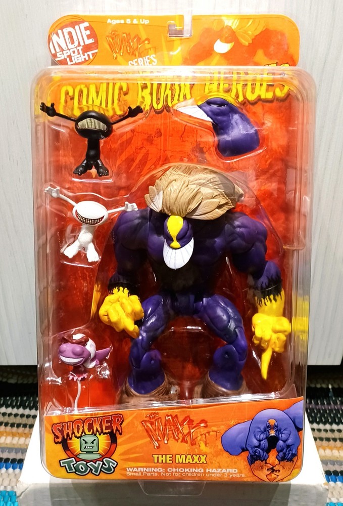 THE MAXX Shocker Toys ACTION FIGURE Indie Spotlight Isz COMIC BOOK HEROES Purple