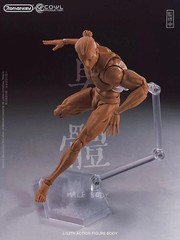 Romankey X COWL 1:12 Male Body Flexible Man Jointed Head Yellow 6″ Action Figure
