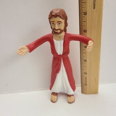 Jesus of Nazareth Bendable Poseable Arms Action Figure 6.25″ tall NJ Crose