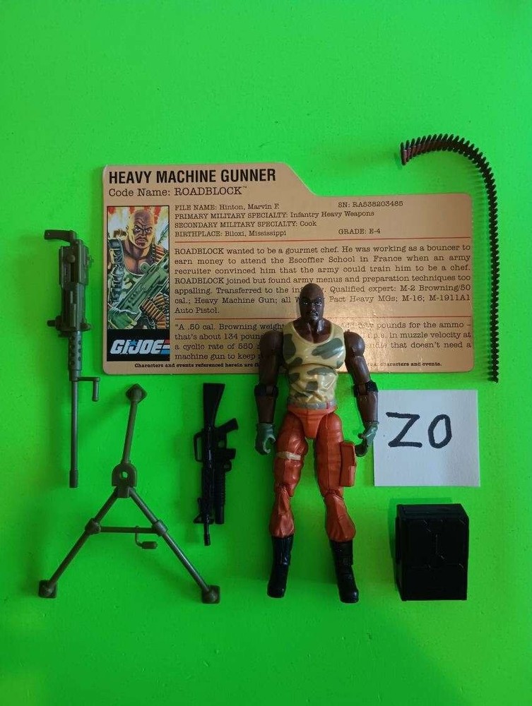 Roadblock DVD Battles V18 G.I. JOE COBRA 25th LOOSE Extra Gear! Z0