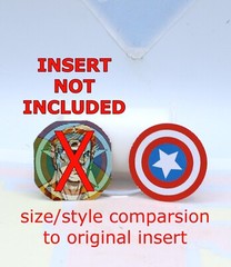 Mattel Secret Wars CUSTOM Shield Insert ONLY For Vintage Captain America Figure