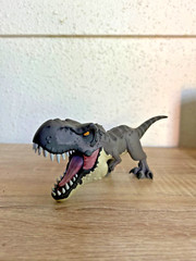 Chibi T-rex, 3d printed figure painted, Jurassic world Rebirth