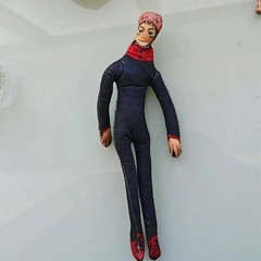 38cm Anime Gojo Satoru Itadori Yuji Cosplay Doll Plush Stuffed Figure Dolls Room