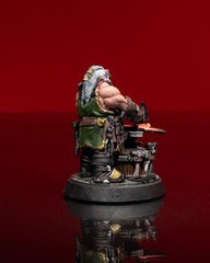 Dwarf Blacksmith Miniature, Resin Figure, Perfect for Tabletop RPGs
