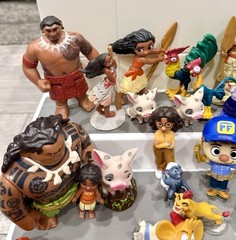 Huge Disney Figure Lot 50+ Moana, Encanto, Bambi, Repunzal, Alice Etc