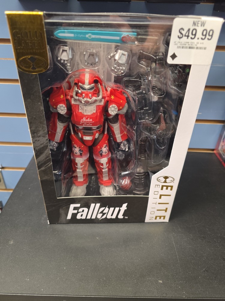 SEALED McFarlane – Elite Edition – Fallout 76 Nuka Cola T-60 Gold Label – RED