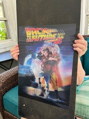 BACK TO THE FUTURE mc fly 3-D HOLOGRAPHIC LENTICULAR 3 IMAGE CHANGING poster
