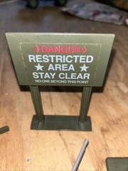 1984 GI Joe ARAH Machine gun Defense unit complete SL