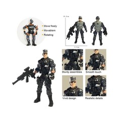 Army Men Action Figures, Soldiers Toys Army Men Set for Boys 4-7,Army Men Action