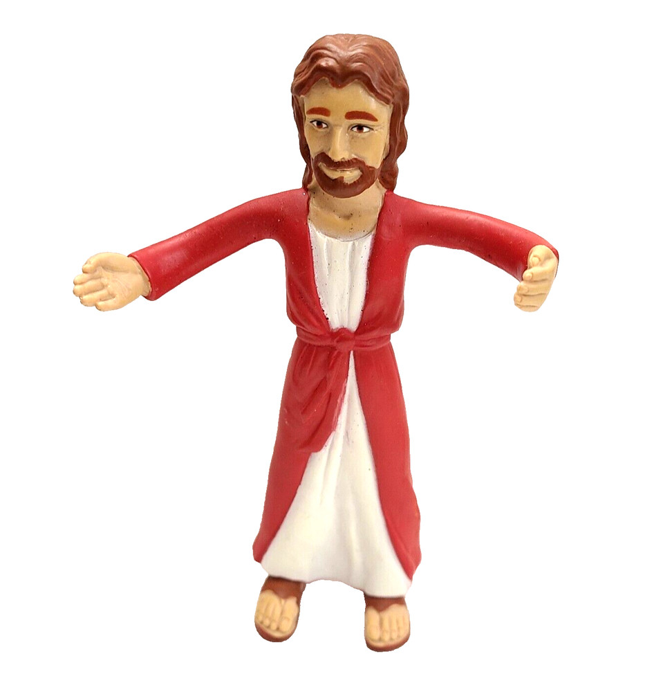 Jesus of Nazareth Bendable Poseable Arms Action Figure 6.25″ tall NJ Crose