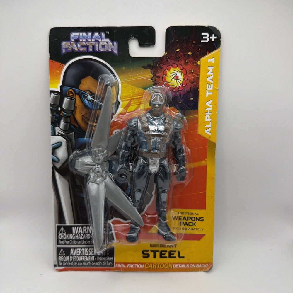 Final Faction Sergeant Steel Alpha Team 1 3.75 Inch Action Figure BRAND NEW SEAL