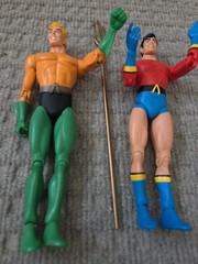 DC DIRECT SILVER AGE AQUAMAN & AQUALAD FIGURES