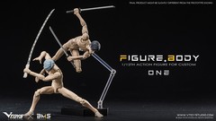 1:12 VTOYS X BMS VB003 Male Flexible Action Figure Jointed Body & Head Model Toy