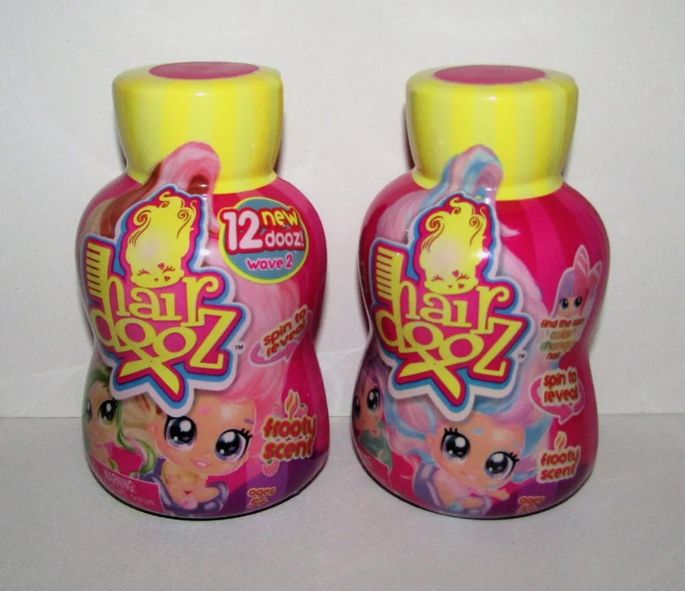 HairDooz Doll Series 1 Wave 1 & 2 Blind Shampoo Bottle Lot of 2 New/Sealed