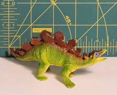 Stegosaurus Dinosaur Figure Green Yellow Red Toy Prehistoric Animal