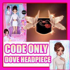 Dress To Impress *DLC CODE ONLY* DOVE HEADPIECE LANA – DTI Fashion Doll Msg ASAP