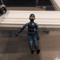 Hasbro Vintage 1982 Blue/Black Action Figure, Plastic – Made in Hong Kong