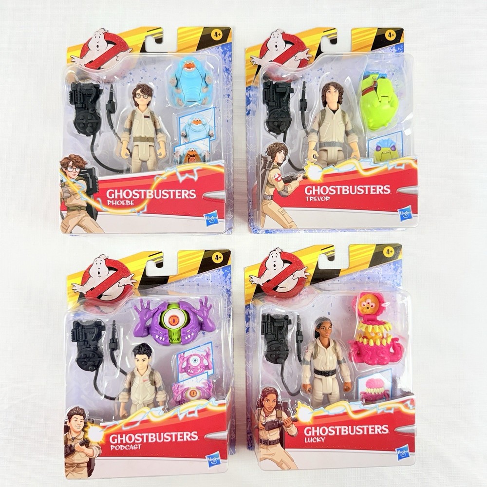 Hasbro Ghostbusters Afterlife Fright Features: Phoebe Podcast Trevor & Lucky NEW