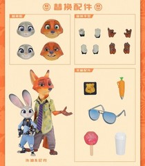 GONG Zootopia Judy Hopps and Nick Wilde Action Figure new in stock