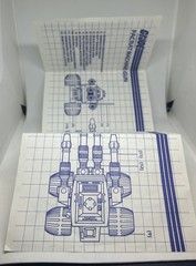 Lot of 2 Vintage 1983 GI Joe PAC RAT Machine Gun & Flame Thrower w/Blueprints